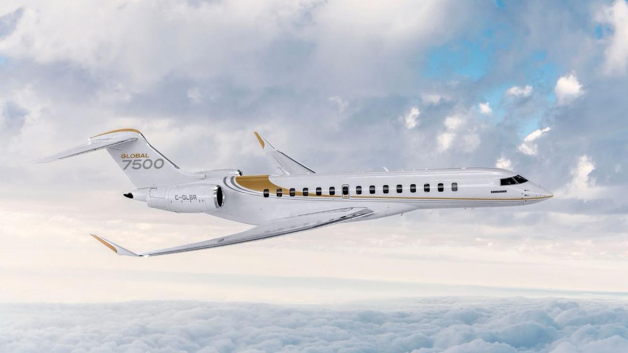 Bombardier Global 7500 charter
