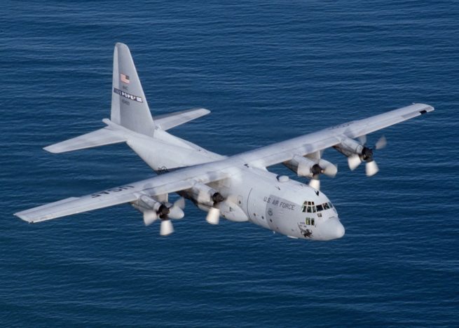 Lockheed C-130 Hercules cargo plane