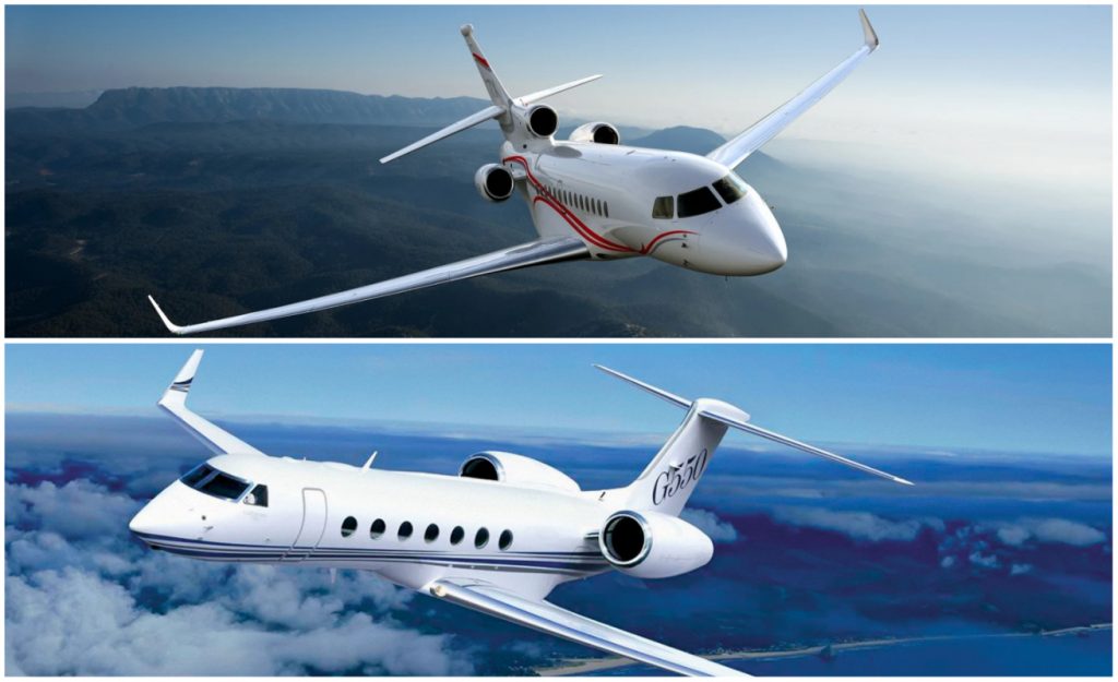 Falcon 7x Vs Gulfstream G550 – Air Charter Advisors